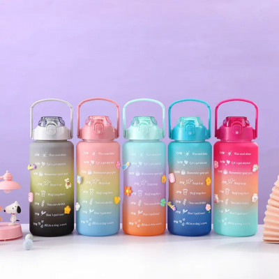 Botella para agua, con lindos colores + stikers 2000 lm