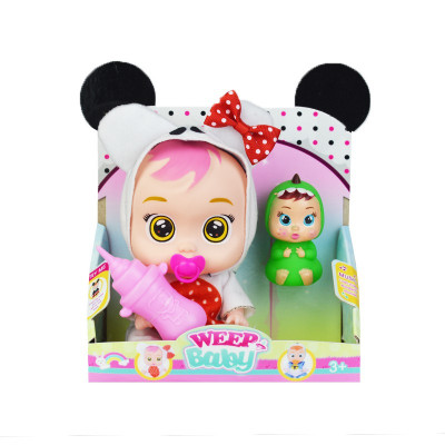 Bebe Weep Con Tetero y Muñeco